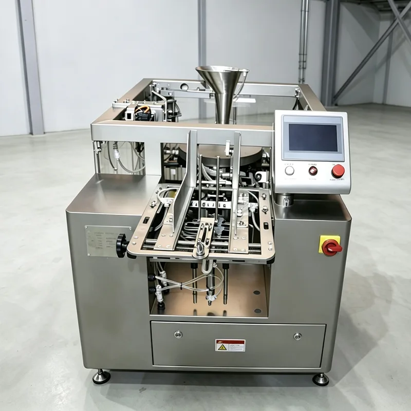 Máy đóng gói túi đứng quay 8 trạm quy mô lớn